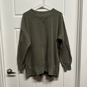 Oversized arie green crewneck sweatshirt